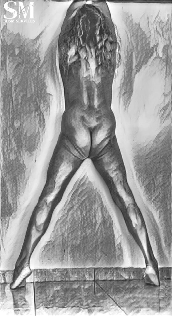 BDSM Sklaven Position Warten im Stehen