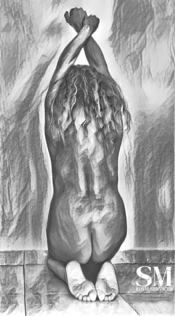 BDSM Sklaven Position demütige Haltung